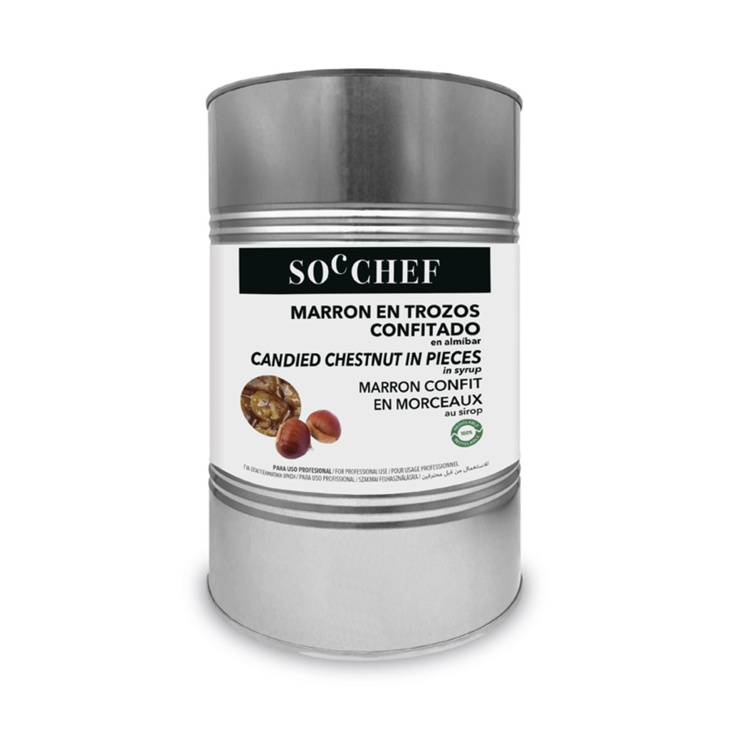 MARRON TROZOS CONFITADO EN ALMIBAR LATA 5,75kg 2